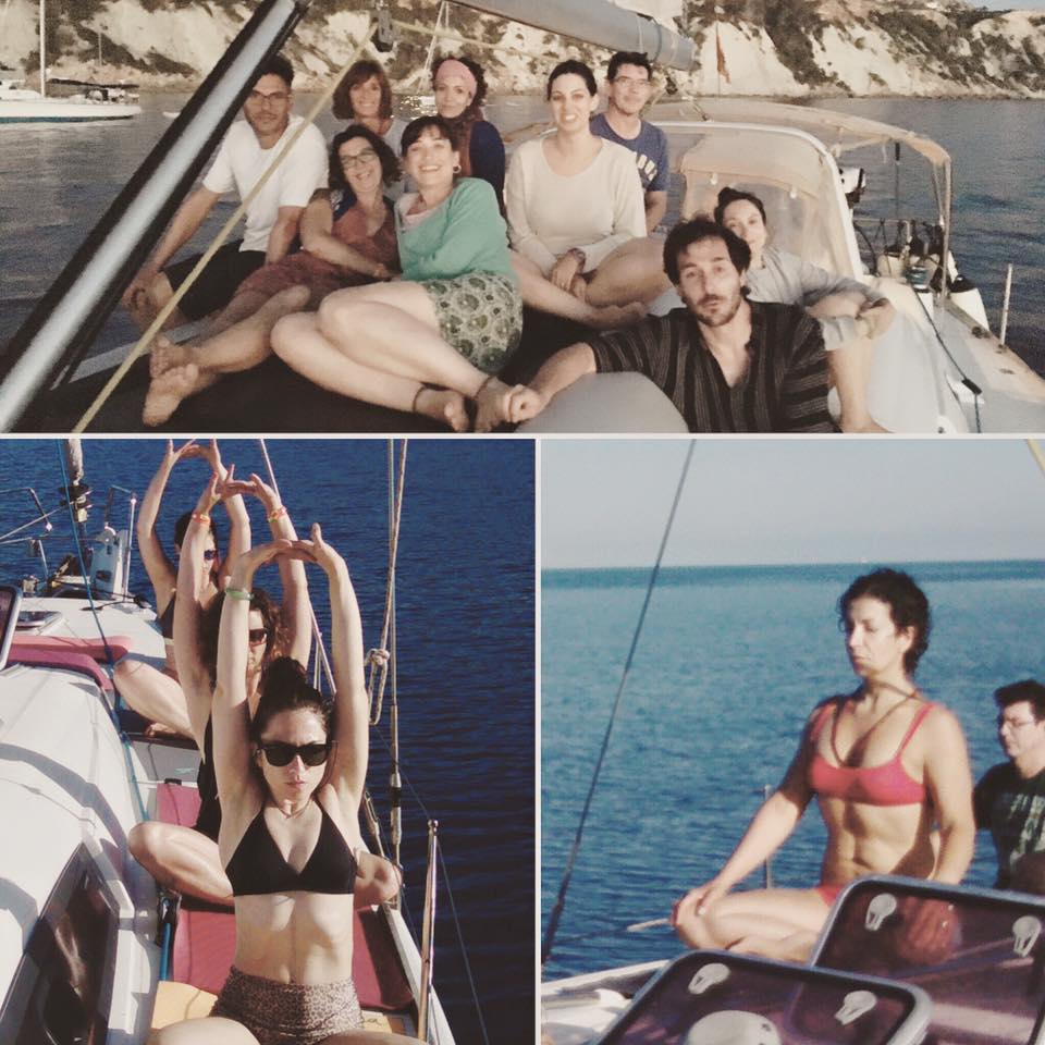 Grupo en barco alqiler de barcos veleros, catamaranes, yates, lanchas motoras, alquiler de embarcaciones en Ibiza y Formentera