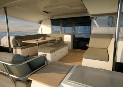 parte exterior de catamaran